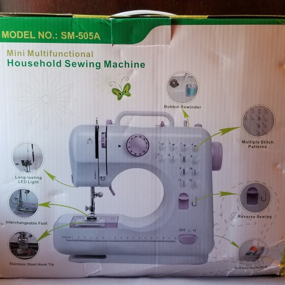 Compact Pink Sewing Machine - Picture 2 of 3